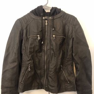 Coffee Leather Jacket